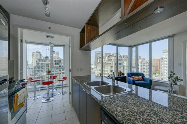Located in Vancouver West Corner 1br 1ba unit with some water and park views