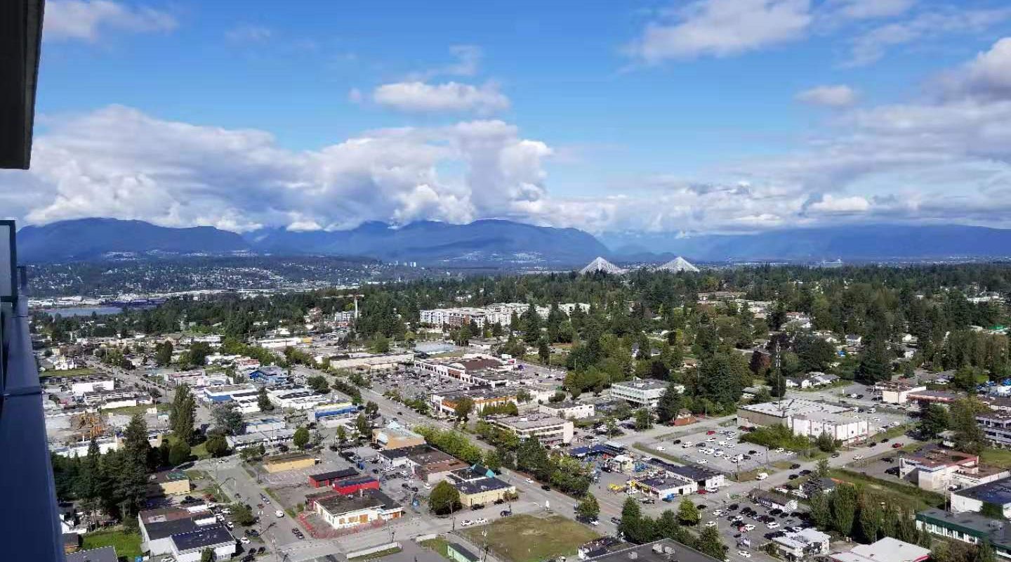Central Surrey Condo, 1 BR unit with View of Mountains and Water