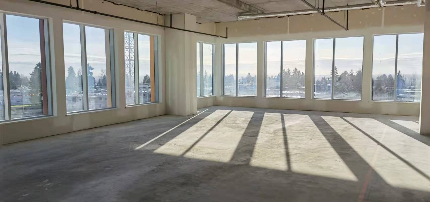 【Burnaby中心】双面环窗向阳1400平方尺商业办公室出租